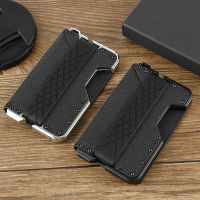 ร้อน, ร้อน★US Outdoors Metal Wallet Rfid Credit Card Holder Mens Wallets Leather Microfiber Money Bag Male Slim Smart ID Minimalism Walet with Gift Box