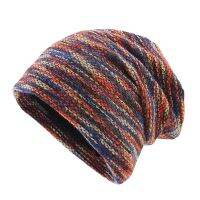 [Hana Clothing Store] Double Fabric Winter Warmful Beanies For Women And Men Unisex Colorful Skullies หมวกฤดูหนาว