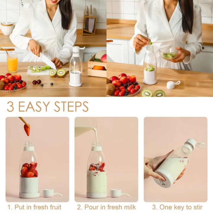 Juicer Multifunctional Electric Fruit and Vegetable Cup Charging Packaging Portable Color Juicer