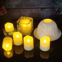 HOT Remote USB Rechargeable Tea Lights With Timer LED Christmas Candles Flameless Flicker For Christmas Halloween New Year