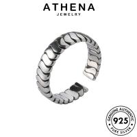 ATHENA JEWELRY แฟชั่น เกลียวย้อนยุค แท้ Silver แหวน ผู้หญิง เครื่องประดับ เกาหลี ต้นฉบับ 925 เงิน เครื่องประดับ R1526