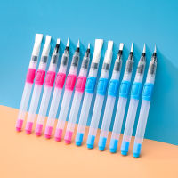 Professional 6 ชิ้นชุดแปรงสีน้ำแบบพกพาไนลอนแปรงทาสีหมึกปากกาแปรงน้ำสำหรับวาดภาพวาดอุปกรณ์ศิลปะ-Yueyue