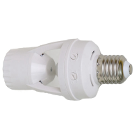 2X E27 LED 220V Screw Light Bulb Holder LED PIR Infrared Motion Sensor Lamp with Switch Socket Identify E27