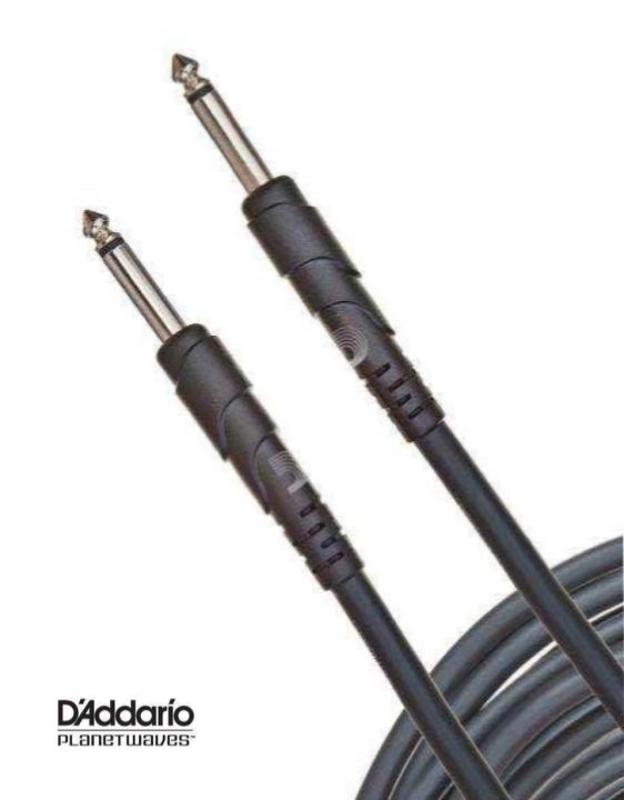 DAddario  สายแจ็คกีตาร์ 3 เมตร อย่างดี แบบหัวตรง/หัวตรง รุ่น Classic Series Instrument Cable PW-CGT-10
