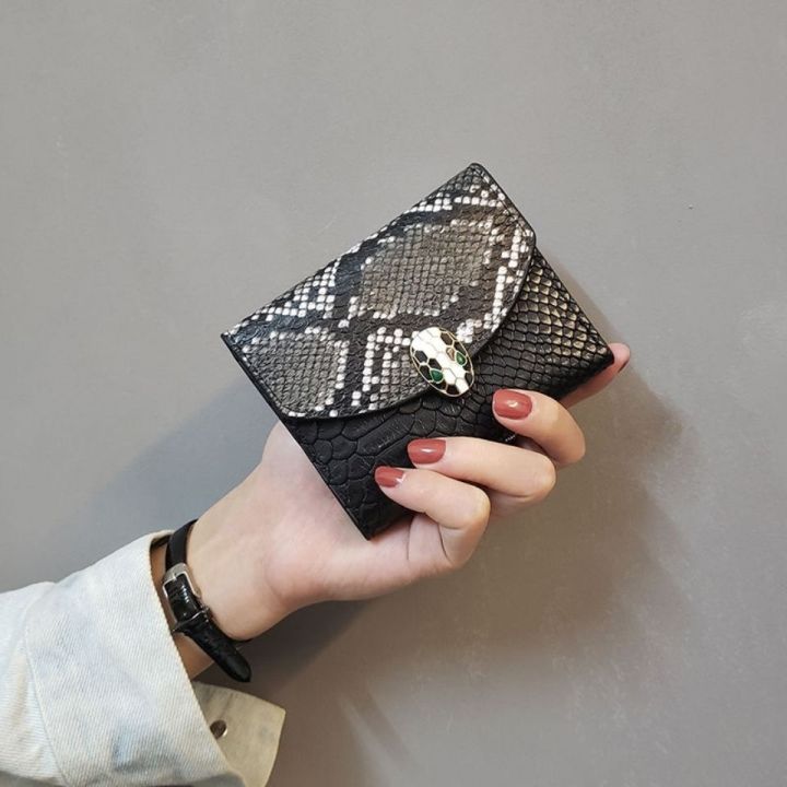 triple-fold-women-short-wallet-small-fashion-luxury-serpentine-for-leather-purse-ladies-card-bag-female-purse-money-clip-wallet