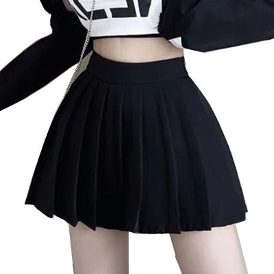 ‘；’ White A-Line Skirt Preppy Style High Waist Solid Pleated Mini Skirt Women Summer Spring Korean Fashion Cute Y2k Skort Clothes