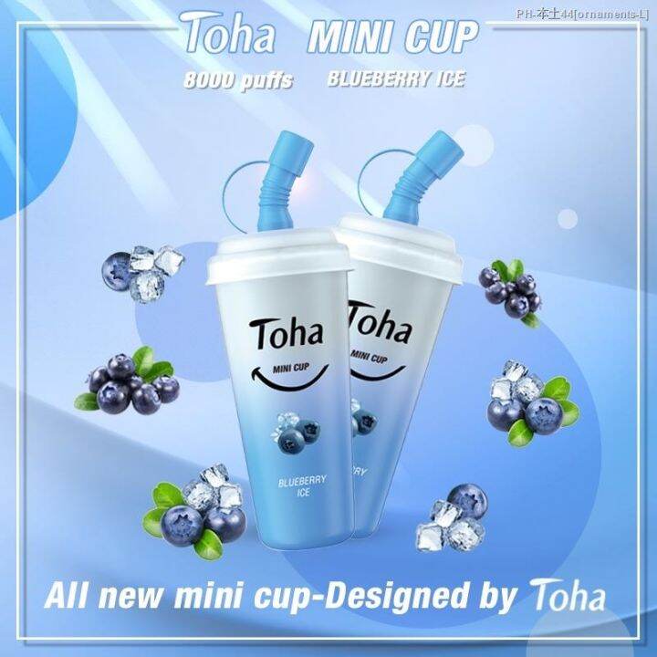 blueberry ice Toha Mini Cup 8000 puffs Rechargeble Lazada PH