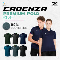 เสื้อโปโลผู้ชายสีล้วน CADENZA คาเดนซ่า รุ่น CDL-6 PREMIUM POLO ผ้า CDZ-TECH POLYESTER ชุดที่ 1 แท้100%