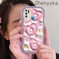 เคส Chenyyyka สำหรับ VIVO Y30 Y30i Y50เคสการ์ตูน3D น่ารักลายรักสุดสร้างสรรค์ขอบลอนเคสโทรศัพท์แบบใสนิ่มป้องกันเลนส์กล้องกล่องกันกระแทกซิลิโคนเคสโปร่งใส