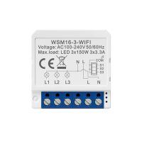 Wifi Smart Light Switch Module,Tuya App Remote 2 Ways Control Mini DIY Breaker Work for Alexa, Google Home