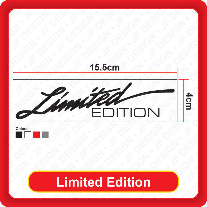 [023]Quality Car Sticker Limited Edition [Big/Middle/Small][Sticker ...