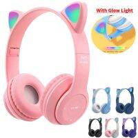 【YD】 Headphones Over-Ear Bluetooth-Compatible5.0 Headset Stereo Music Helmet Headphone Children Kid