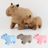 18/28cm Simulation Capybara Plush Toy Fluffy Capybara Doll Soft Stuffed Animal Toy Kids Birthday Gift Toy Home Room Decor