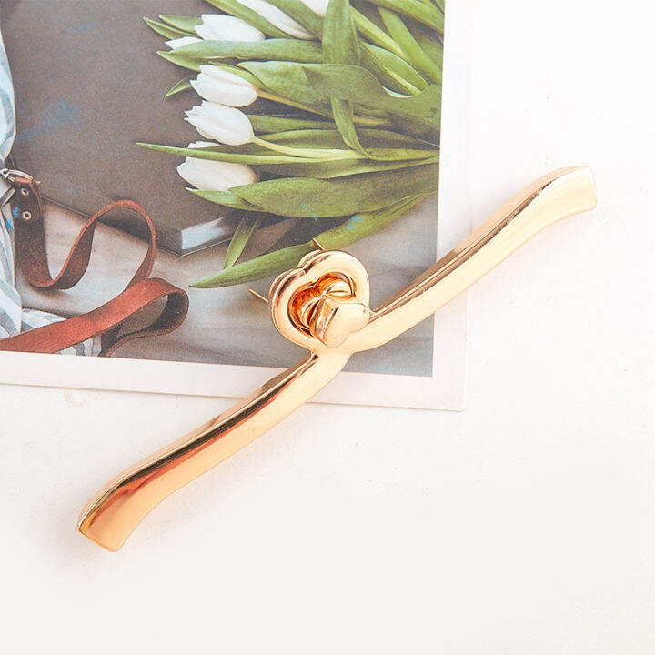 Wonderful Metal Rotary Lock Bag Heart Shape DIY Woven Bag Accessory