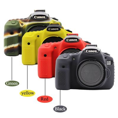 เคสกล้อง Canon เคสซิลิโคนกระเป๋ากล้อง60D แบบนิ่มสำหรับกล้องแคนนอน60D ปกป้องตัวเครื่องป้องกันร่างกาย