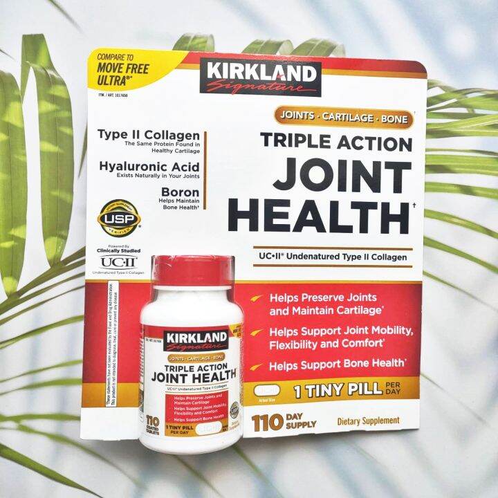 Triple Action Joint Health 110 Coated Tablets (Kirkland®) UC•II