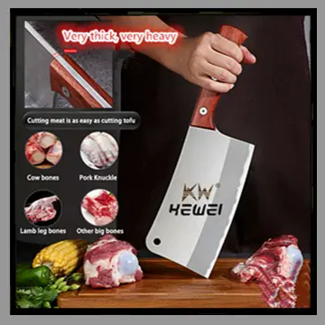 7.5inch Heavy Duty Butcher Knife Bone Cutting Chopping Knife Meat