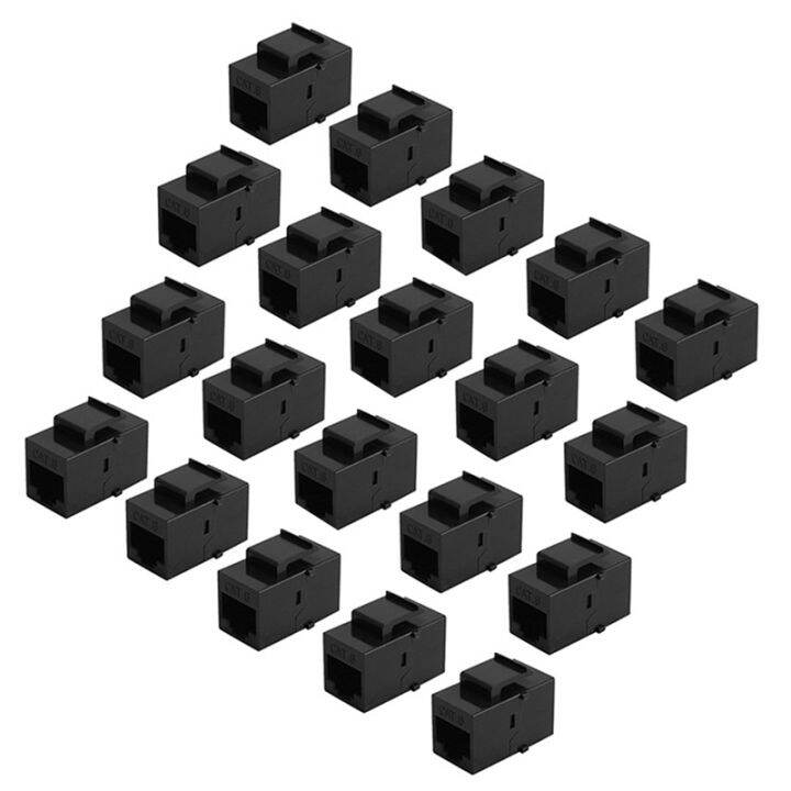 100Pcs RJ45 Connector Keystone Jack Cat6 Extension Coupler