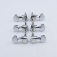 【LZ】❁  Apuramento Venda Guitar Machine Heads Tuners Chrome 3R-3L feito em Taiwan  0788 1 conjunto