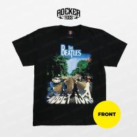 พร้อมสต็อก [1235] The Beatles - Abbey Road-เสื้อยืดสีดำ Baju Band Legen Rock