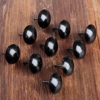 10Pcs Jewelry Wood Box Sofa Decorative Tack Stud Pushpin Doornail 25mm Antique Black Upholstery Nail Furniture Hardware