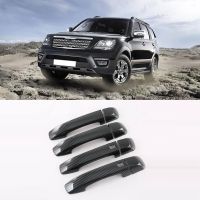 For Kia MOHAVE 2020 2021 2022 ABS Carbon Fiber Door Handle Cover Trim Decorator Sticker Exterior Accessories