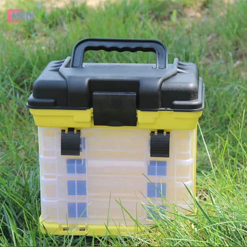 4 Layers Fishing Tackle Box Portable Handheld Large Capacity High