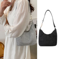 INS Style Bags Pearl Chain Purses Pearl Crossbody Bags Square Messenger Bags Designer Chain Shoulder Bags