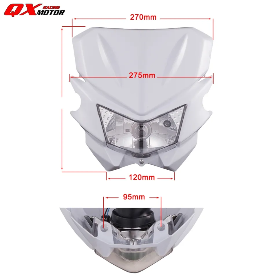 Motorcycle Headlight Headlamp 12V H4 35W Head Light For KAWASAKI