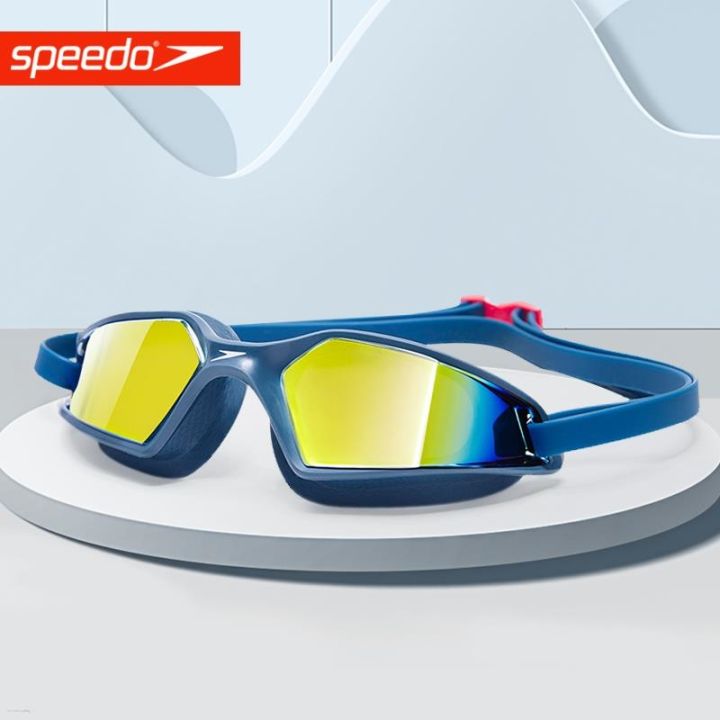 speedo-speedo-แว่นตาแว่นตาว่ายน้ำกรอบใหญ่แว่นตาว่ายน้ำ-hd-กันฝ้าฝึกอาชีพสำหรับผู้ชายแว่นตาว่ายน้ำกันน้ำสำหรับผู้หญิง