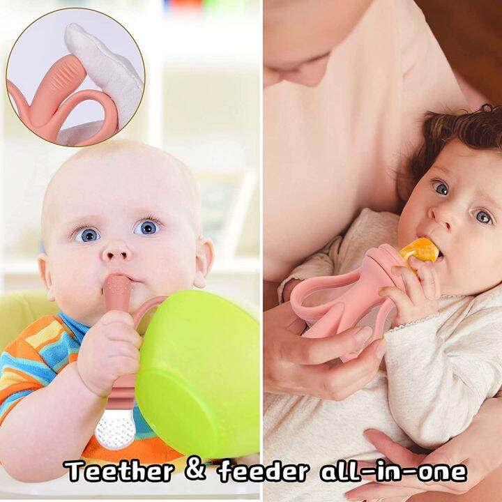 Baby Fruit Feeder Pacifier,Silicone Baby Fresh Food Feeder Teething