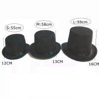 Black Top Hats Magician Performed Hat Jazz Stage Performances For Women Men Party Fedora Hat