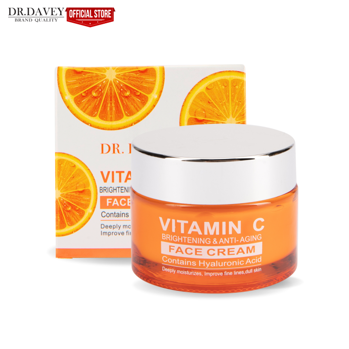 Dr. Davey Vitamin C Face Cream 50g - Whitening, Hydrating & Brightening ...