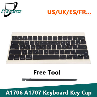 ใหม่ A1707คีย์บอร์ด keycaps Key caps keycap สำหรับ Pro Retina 13 "15" US UK สเปนเยอรมนีฮังการีโปรตุเกสฝรั่งเศส
