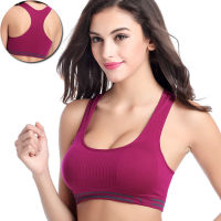 TQTQKK Racer Back Sports for Women Gym Seamless High Impact Yoga Fitness Top Female Underwear Push-up Sportswear lette