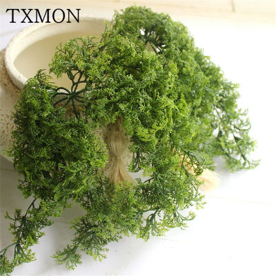 Forest Department Simulation Plastic Moss Fake Green Plants Wall Hanging Flower Home Living Room Window Sill Decorative Plants Spine Supporters