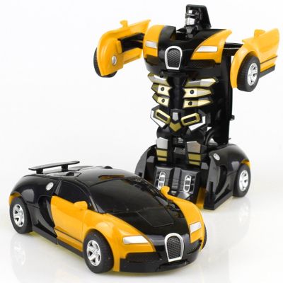 Arrival One-key Deformation Car Toys Automatic Transform Robot Plastic Model Car Funny Diecasts Toy Boys Amazing Gifts Kid Toy