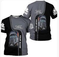 (ALL IN STOCK XZX)    I am a trucker personalized name 3D shirt, Truck Driver Birthday Present4   (FREE NAME PERSONALIZED)