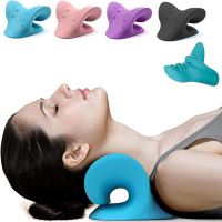 Neck and Shoulder Relaxer for Pain Relief Ergonomic Neck Cervical Traction Device Chiropractic Pillow for Spine Alignment