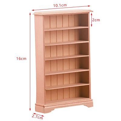 【YF】❏  1PC 1/12 Dollhouse Bookshelf Miniature Closet TV Book Bedside Table Cabinet Shelf