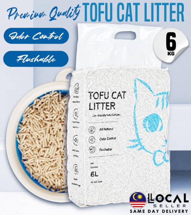 Premium Quality PetPet Super Clumping Natural Tofu Cat Litter 6L Pasir