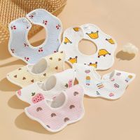 【DT】hot！ Cotton Baby Bibs Newborn Muslin for Teething   Drooling Toddlers Soft Absorbent