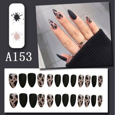 [Hot new products] 24 false nails for nail decoration false nails with glue