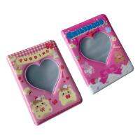 Q1JA 40 Pockets 3 Inch Photo Album Cartoon Photocard Holder Heart Hollow Holder