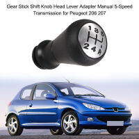 【2023】KKMOON Gear Stick Shift Knob Head Lever Adapter Manual 5-Speed Transmission Car Styling For Peugeot 206 207