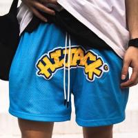 HIJACK Mens Sports Shorts Embroidered Pattern Oversized Shorts Mesh Quick Dry Breathable Shorts Workout Fitness Basketball Shorts