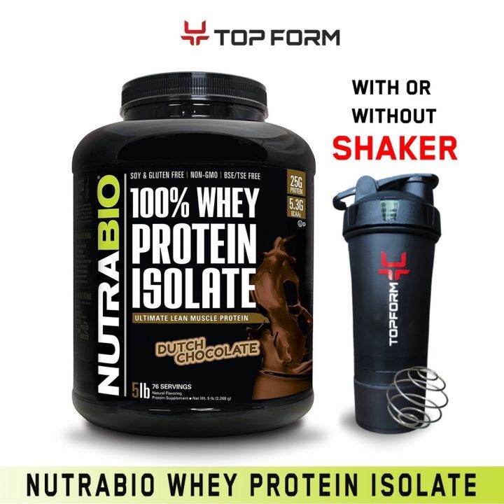 Nutrabio 100 Whey Protein Isolate 5lbs Soy And Gluten Free Zero Fillers Non Gmo Lazada Ph