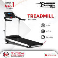 KEEP GOING MAX Treadmill ลู่วิ่งไฟฟ้า 2.0 แรงม้า+พร้อมระบบรับแรงกระแทก สามารถพับเก็บได้ประหยัดเนื้อที่ สีดำ แถมแผ่นอีลาสติก