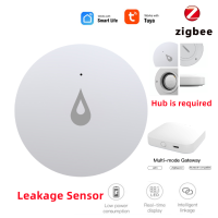 E Life Smart Store ZigBee 3.0 Tuya เครื่องตรวจจับน้ำรั่วเครื่องตรวจจับน้ำรั่วการรั่วไหลของน้ำสัญญาณเตือนภัยการไหลล้นการแจ้งเตือนการเชื่อมโยงน้ำเต็มรูปแบบรองรับสมาร์ทโฮมแจ้งเตือนการเชื่อมโยงน้ำเต็มรูปแบบสมาร์ทโฮมป้องกันความปลอดภัยในบ้านแอปชีวิตอัจฉริยะกับร