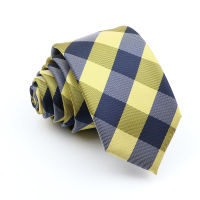 Fashion Tie Classic Mens Plaid Skinny Design Necktie Men Original Gifts Jacquard Accessories Daily Wear Cravat Wedding Party